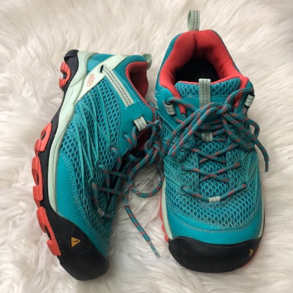 Keen Shoes - KEEN waterproof WOMENS HIKING SHOES sneakers  aqua/orange 1012532 PRH 010314